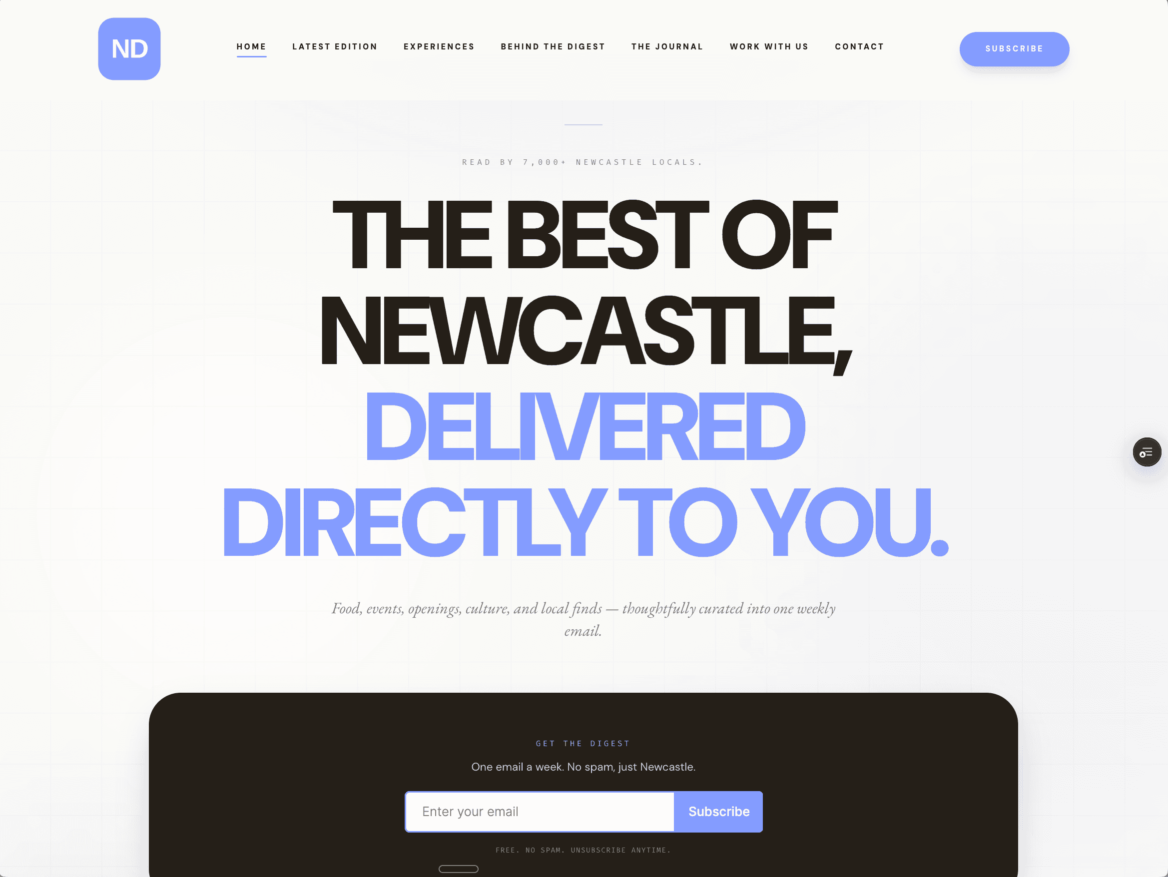 Newcastle Digest homepage